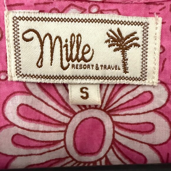 Mille Resort and Travel Pink Floral Saffron Midi Dress Tuckernuck Womens Small - Picture 3 of 8